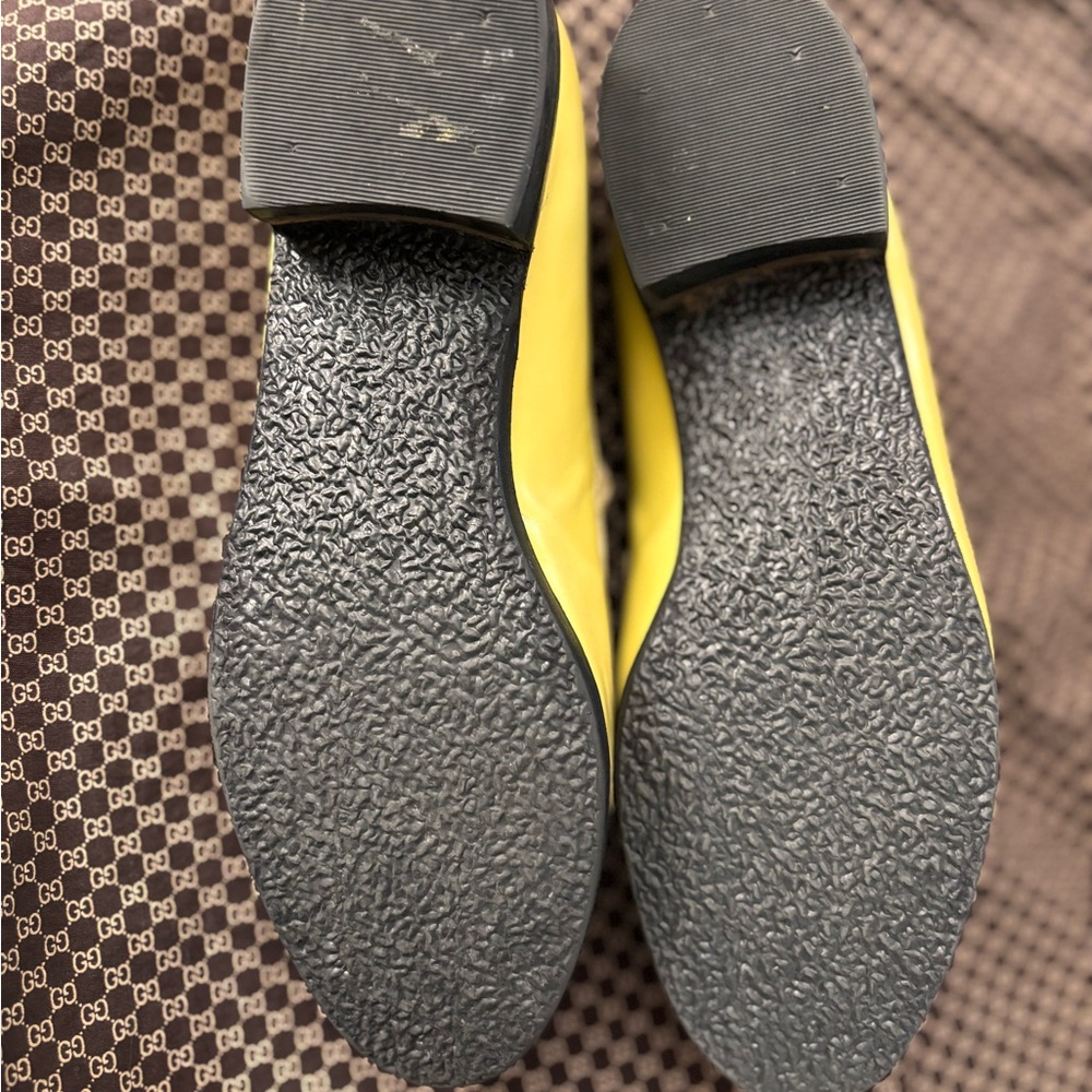 Gucci Pistachio green Leather Loafers with Silver Accent 7.5B - Picture 4 of 10